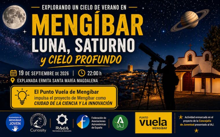Observación astronómica en Mengíbar: una noche para acercarnos a la ciencia