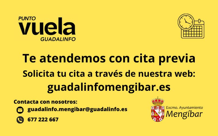 Solicitud cita previa Vuela Guadalinfo Mengíbar