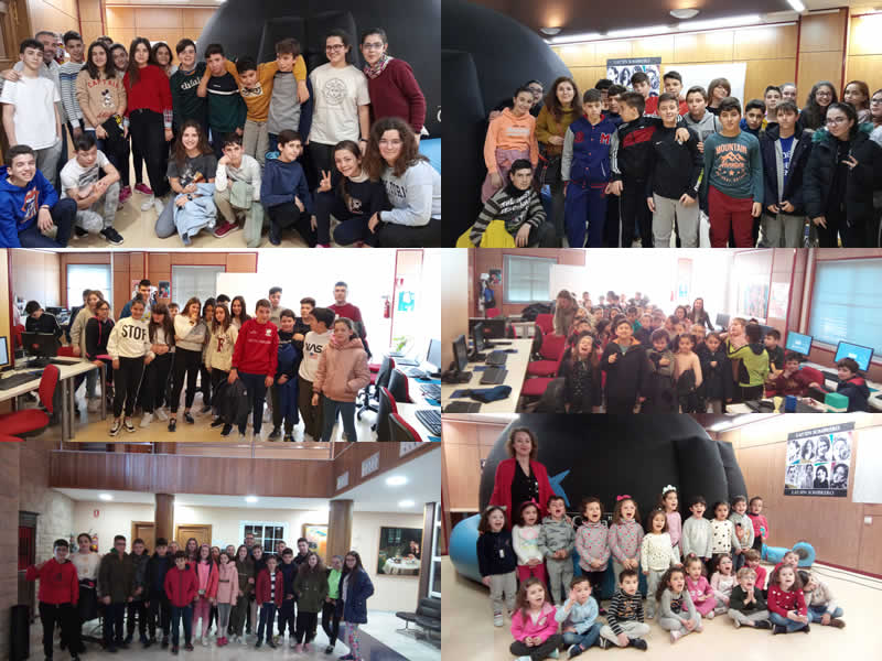 Escolares de Mengíbar descubre el universo con las TIC